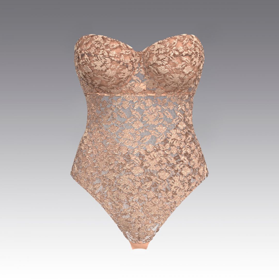 Боди-балконет из кружева 2965.36 ARDI 