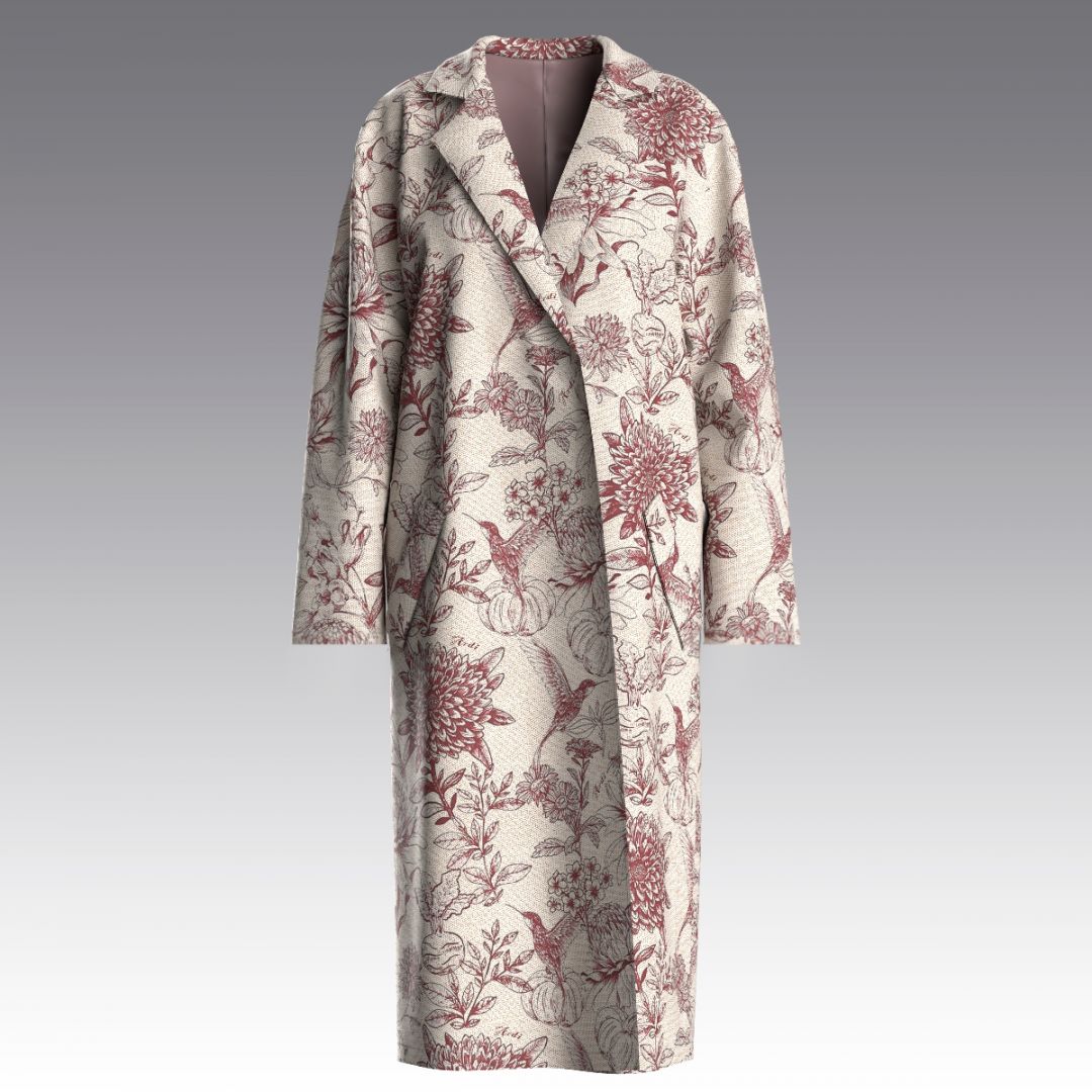 Пальто из вискозного кашемира Toile de Joue 4034.59 ARDI 