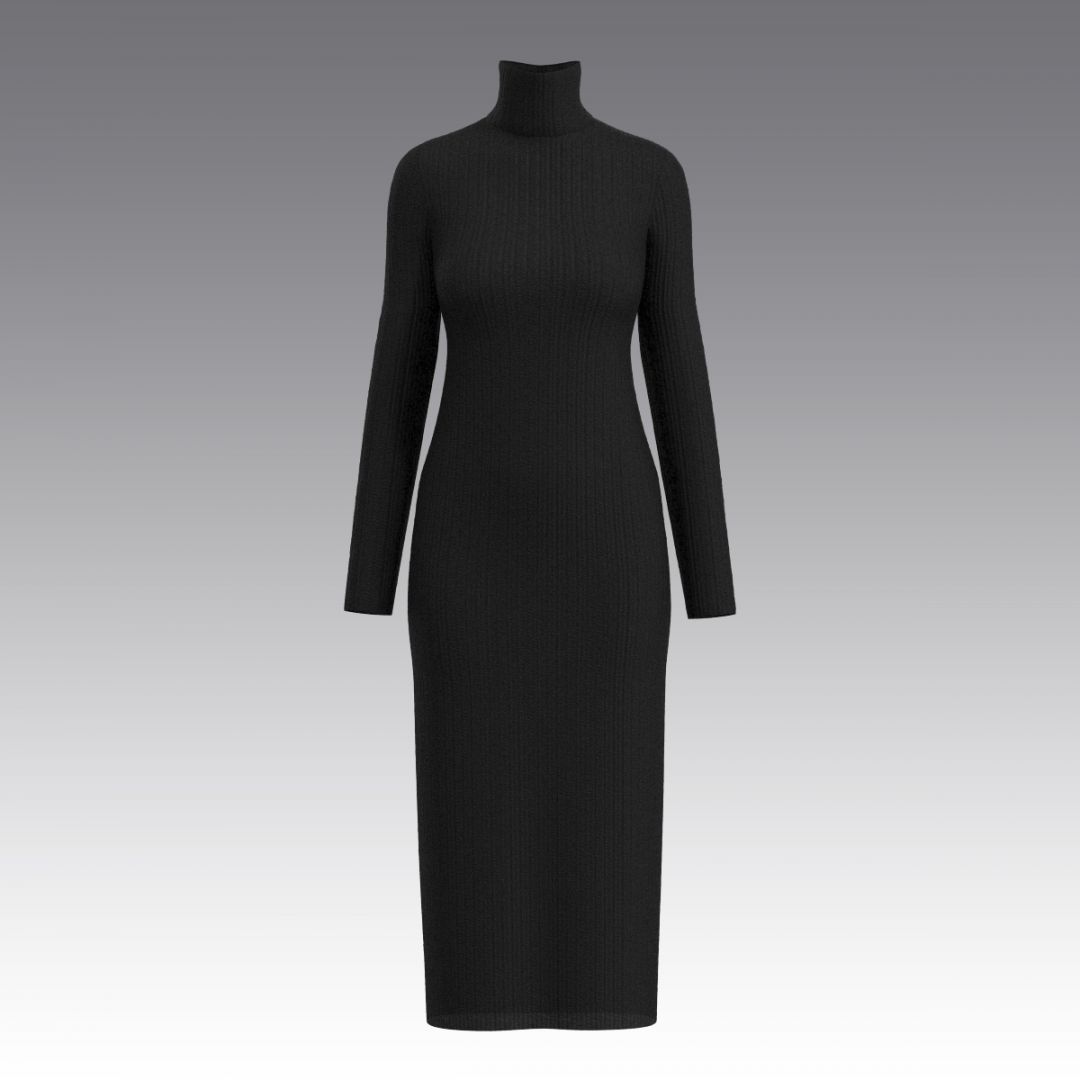Платье из трикотажа в рубчик 2937.48 ARDI 
