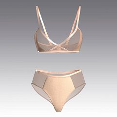 Комплект из сетки без косточек 4061.19.23 ARDI бежевый