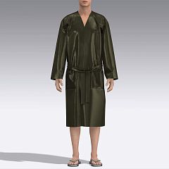 Халат мужской из шелка 7004.98 ARDI хаки