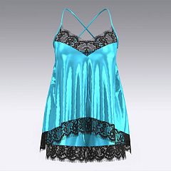 Пижама из шелка и кружева 2946.50 ARDI голубой