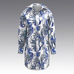 Платье-рубашка Corals из хлопка 3029.49 ARDI синий