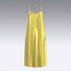 Платье-комбинация из шелка 2059.44.11 ARDI желтый