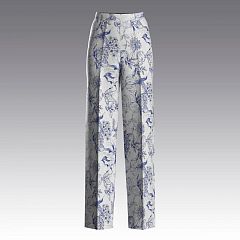 Брюки-палаццо из вискозного кашемира Toile de Joue 4033.58 ARDI синий
