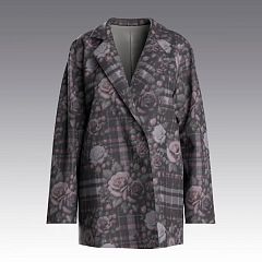 Жакет из вискозного кашемира Check & Rose 4036.45 ARDI серый