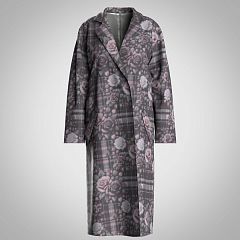Пальто из вискозного кашемира Check & Rose 4036.59 ARDI серый