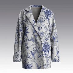 Жакет из вискозного кашемира Toile de Joue 4033.45 ARDI синий