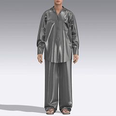 Пижама мужская из шелка 7006.92 ARDI серый
