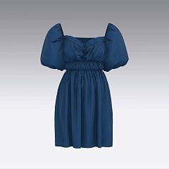 Платье из хлопка с объемными рукавами 2930.47 ARDI синий