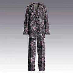 Костюм из вискозного кашемира Check & Rose 4036.45.58 ARDI серый